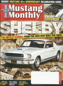 MUSTANG MONTHLY 2009 MAR - SHELBY Spcl, DOUBLE R-CODE, HISTORY